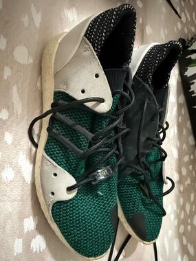 Adidas EQT  3/3 f 15 Green Knit Lace-Up Sneakers